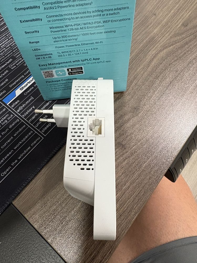 Powerline TP-Link TL-WPA7617 Wi-Fi Extender