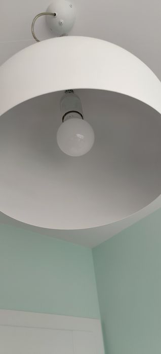 Klosz lampa sufitowa biała