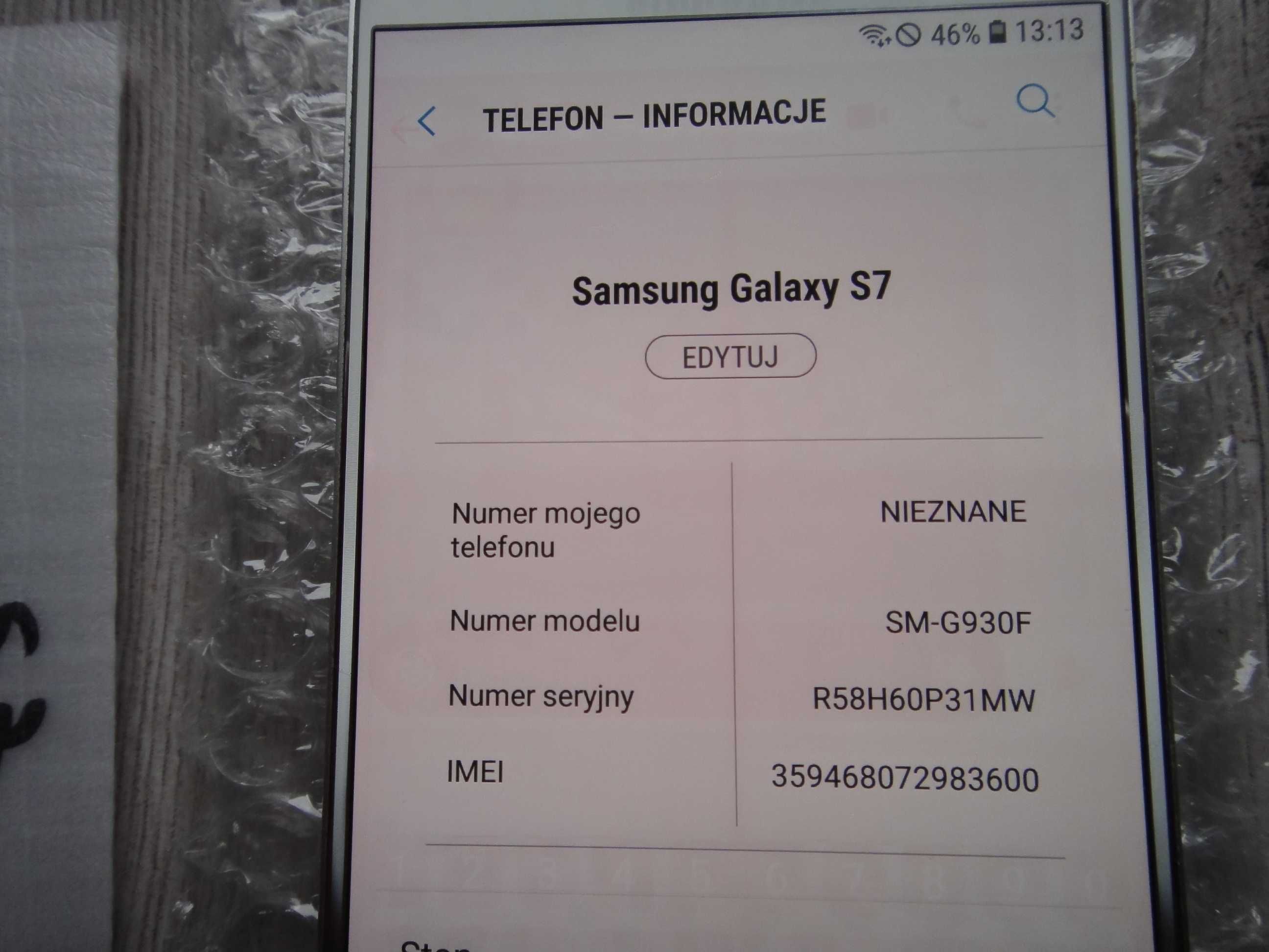 Samsung Galaxy S7 Sm-G930 F 32/4 Gb.
