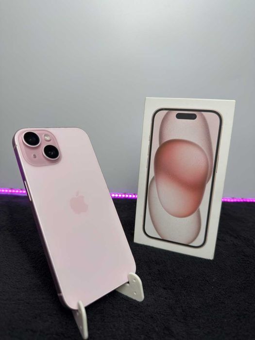 iPhone 15|Pink|100%|Super Stan - Pełen Zestaw