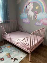 Łóżko dzieciece rozowe Ikea Minnen z materacem!!!