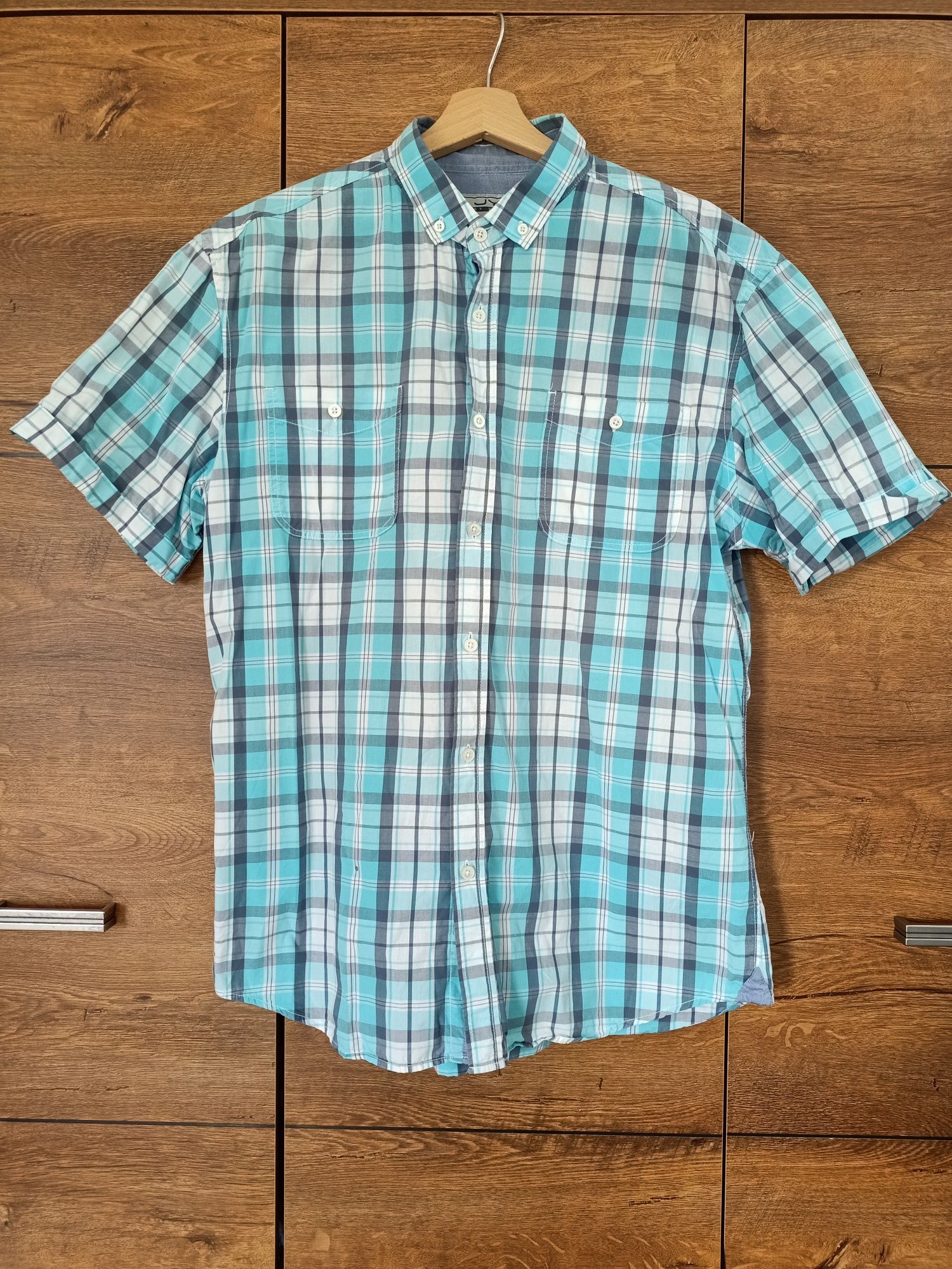 Koszula męska w kratkę XL