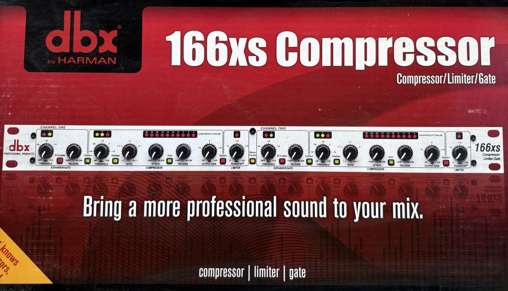 Dbx 166 xs compresor/limiter/ bramka szumów
