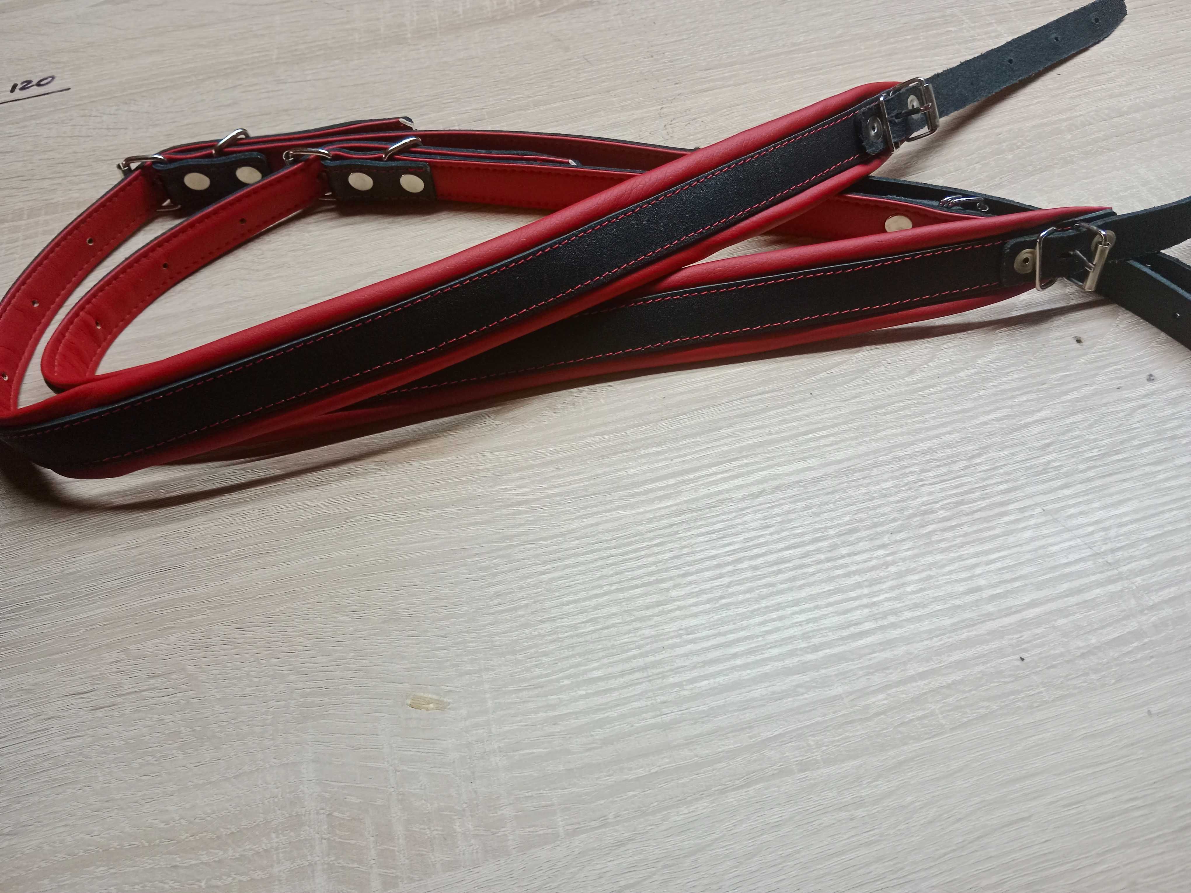 Pasy do akordeonu Standard 120 , 96 bas black red