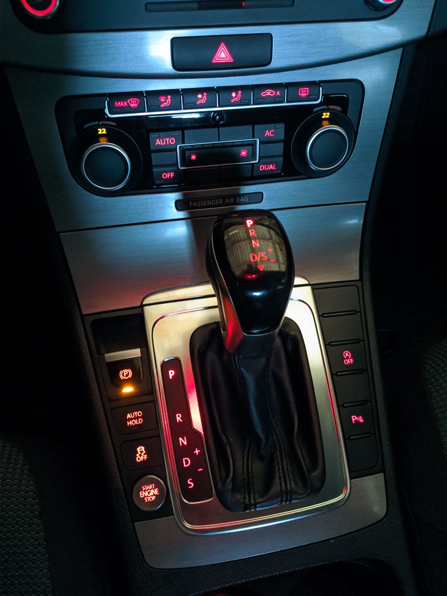 Ручка АКПП з підсвіткою Volkswagen Skoda Audi ричаг DSG селектор