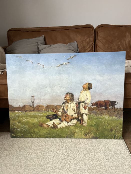 Reprodukcja Chełmoński Bociany 80x60 cm