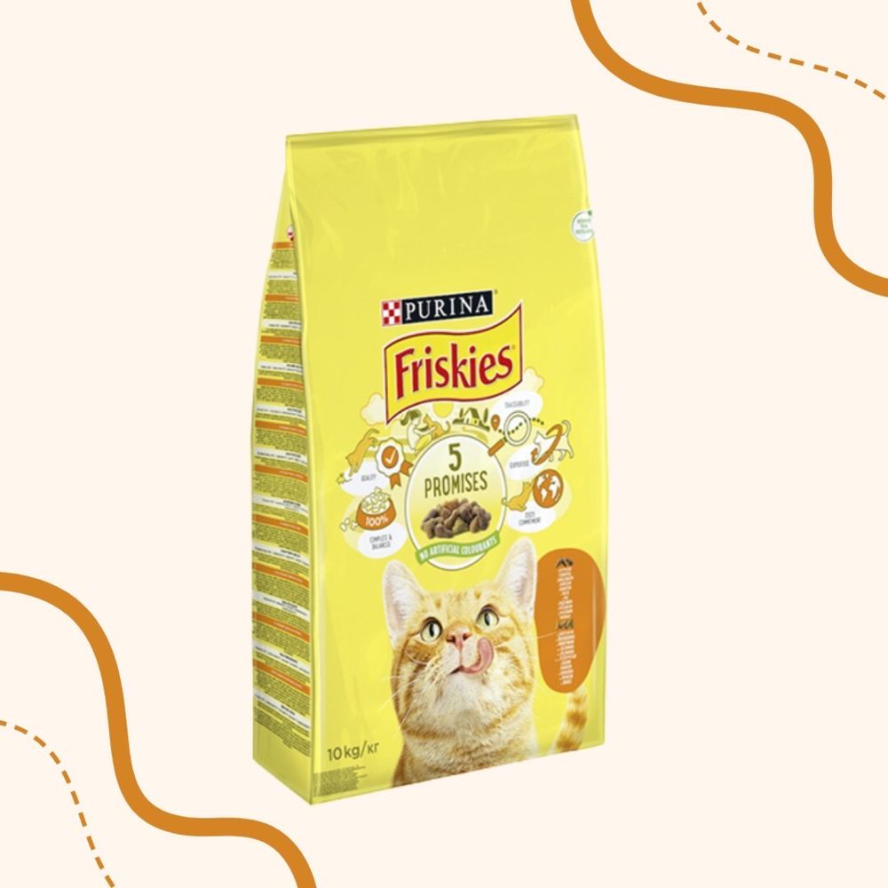 Friskies Фріскіс сухий та вологий корм для котів та собак