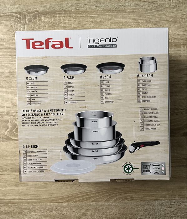 Tefal Ingenio Cook Eat powłoka tytanowa Thermo-Signal