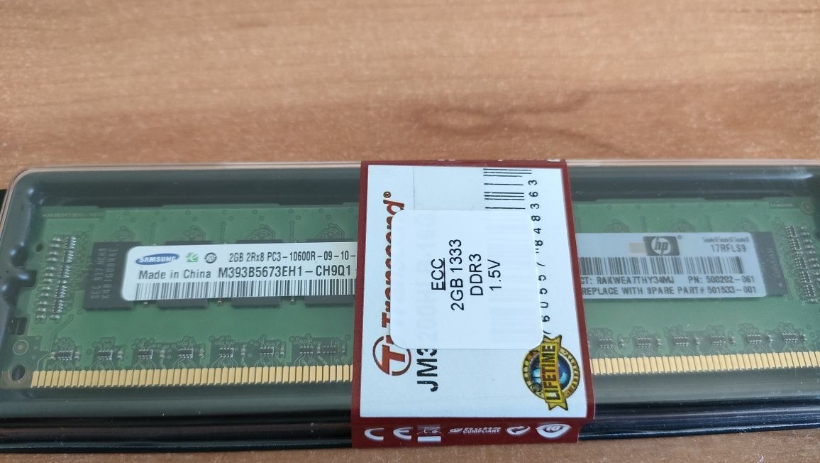 Memórias Ram ECC DDR3 e DDR4, desde 5€