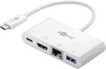 Adapter USB-C do RJ-45 Ethernet HDMI 4k USB-A USB-C PD 60W MacBook Pro