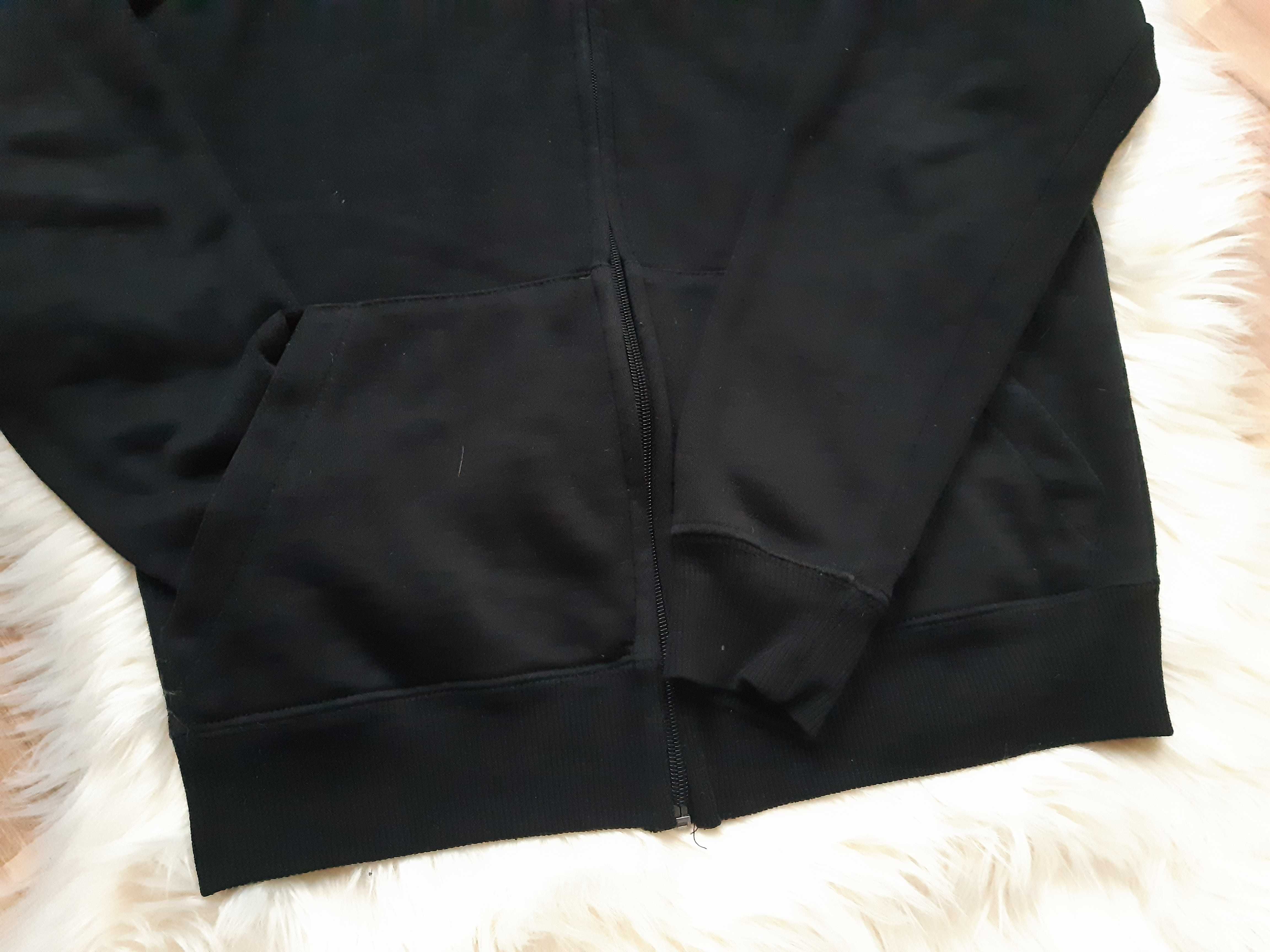 czarna klasyczna bluza z kapturem rozpinana basic Cedar Wood State XS