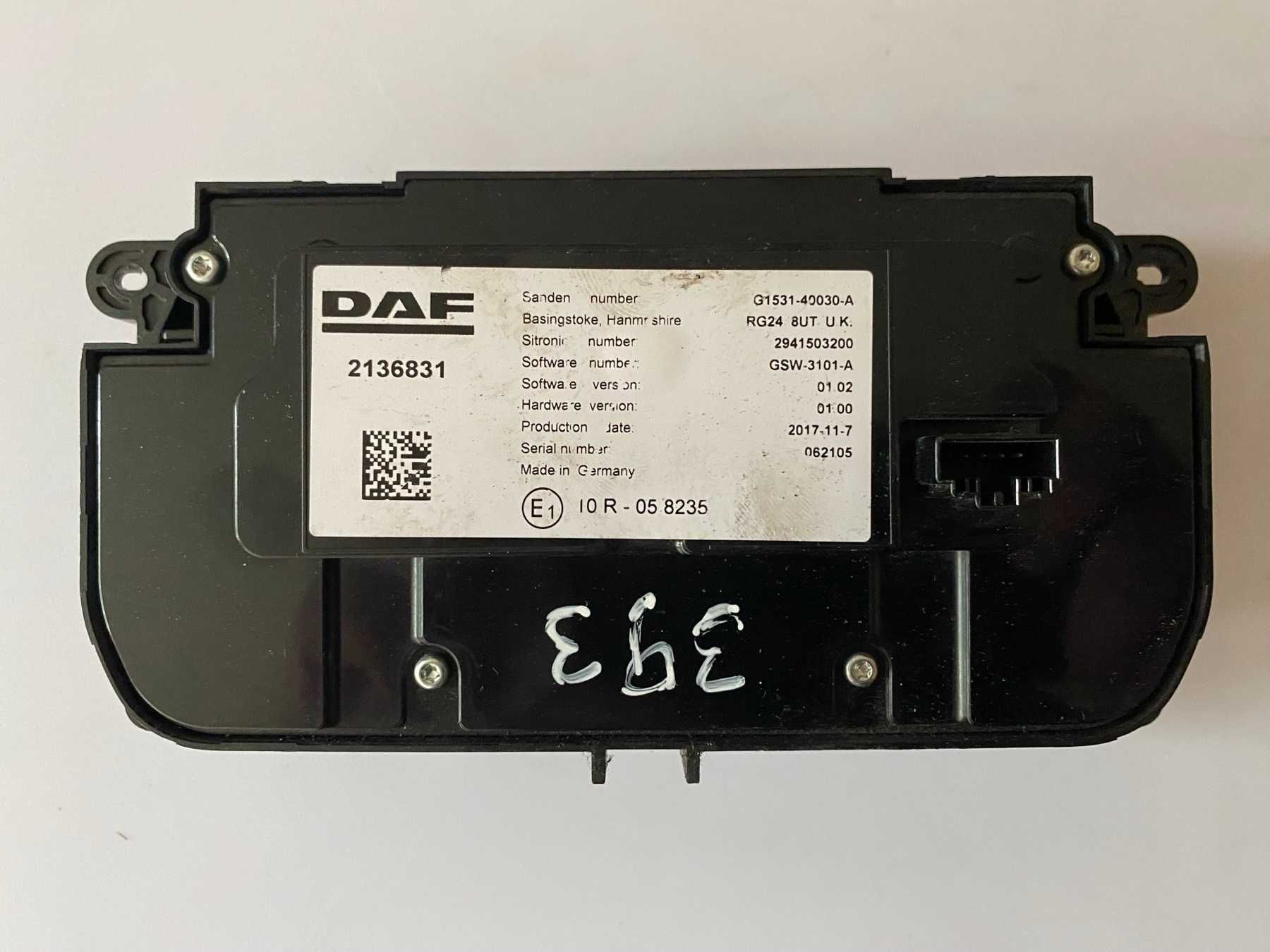 Панель управління климатом ДАФ DAF CF XF 106 Euro 6 2017- Lift 2136831