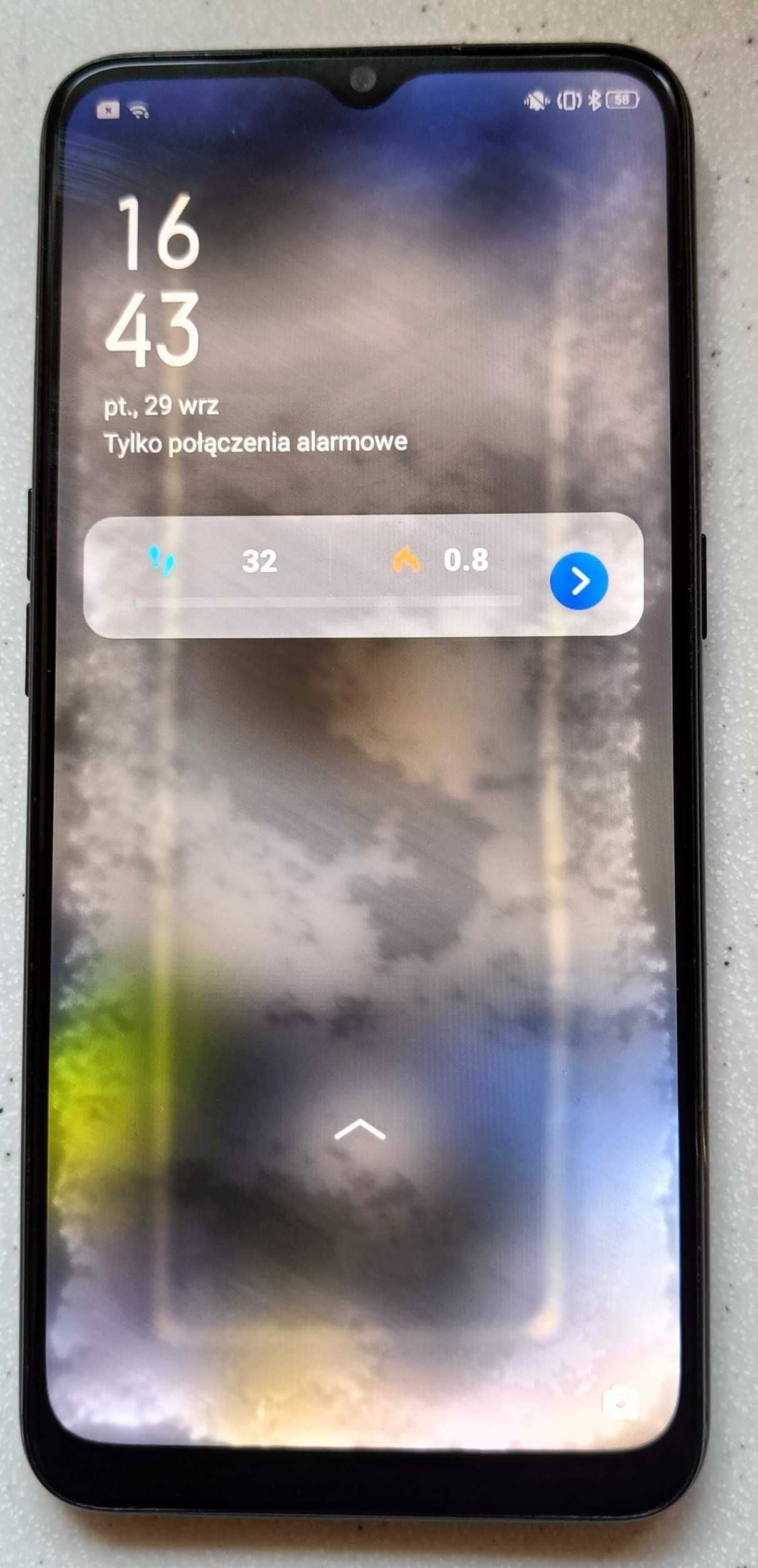 Oppo A31, 4GB/64GB, czarny, szkło. USZKODZONY WYŚWIETLACZ.