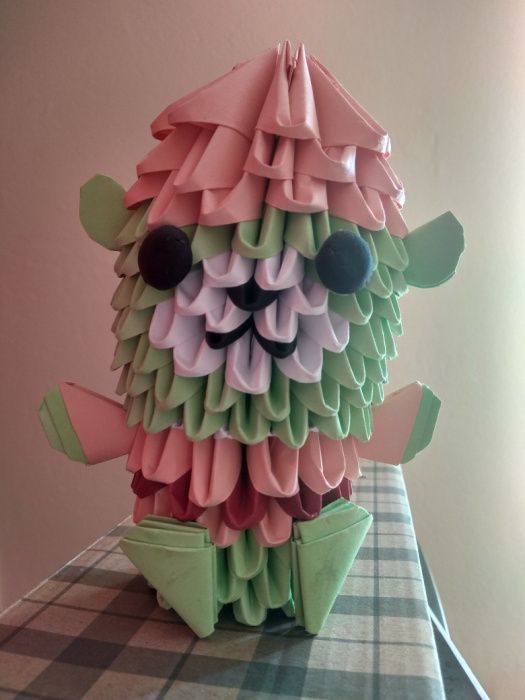 Miś origami modułowe