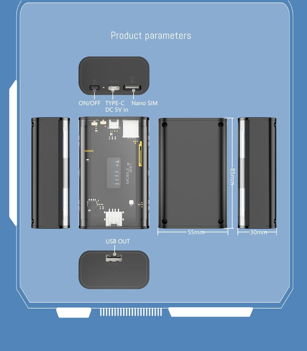 5200 mah. Все операторы. WIFI 4g LTE роутер. Павербанк. + SIM карта.