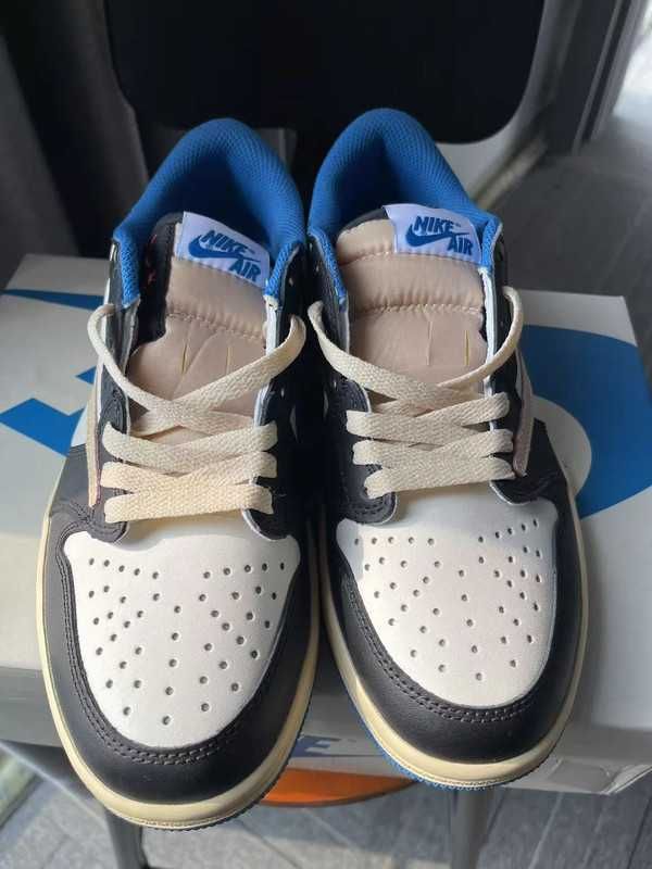 TravisScott\Jordan1*Retro*DamskieNikeAIrniebieski UnisexTrampki.42