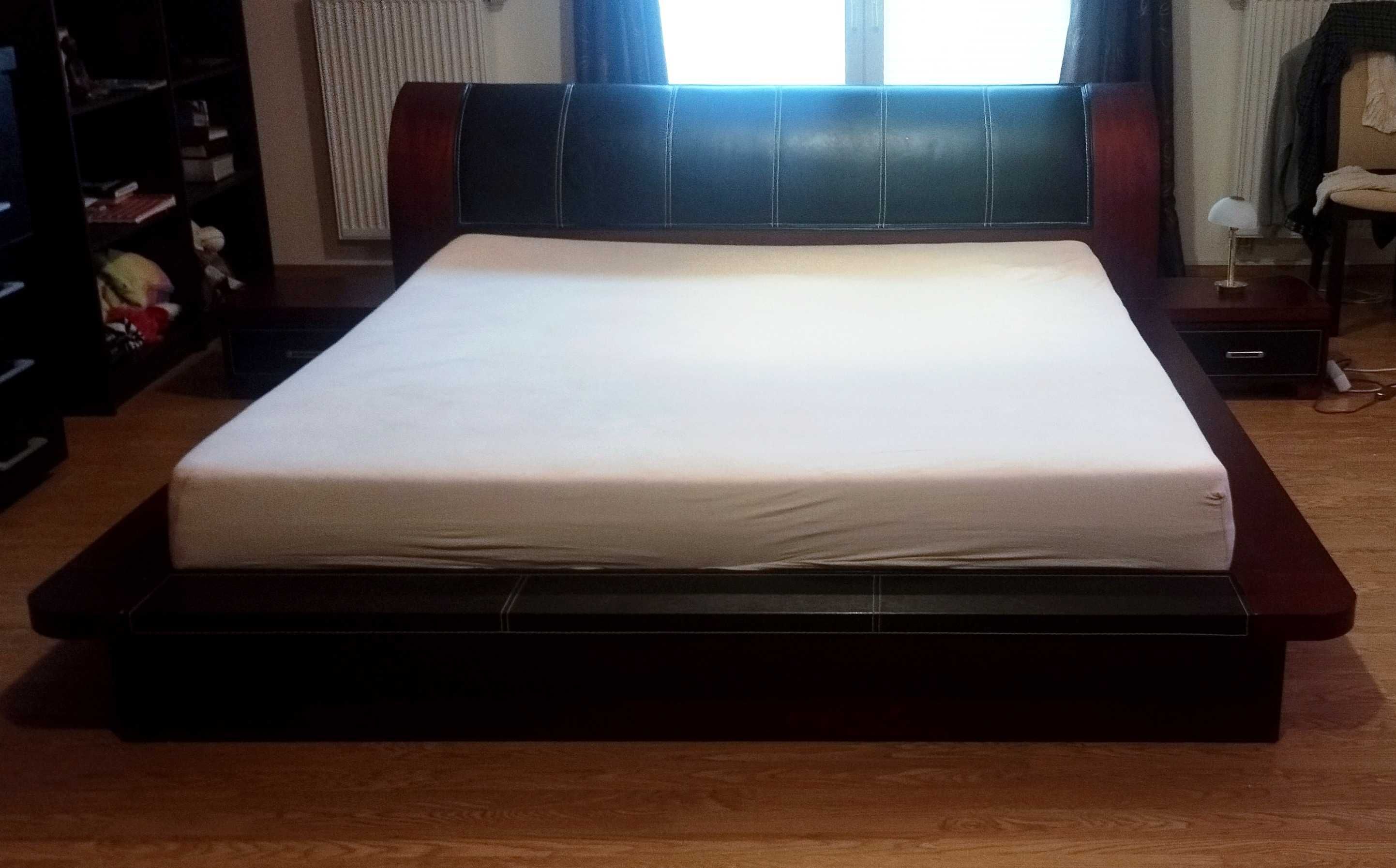 Nowoczesne łóżko 180/200 plus szafki nocne