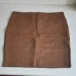Mini Saia Elástica Castanho Dourado Estimada tam. S