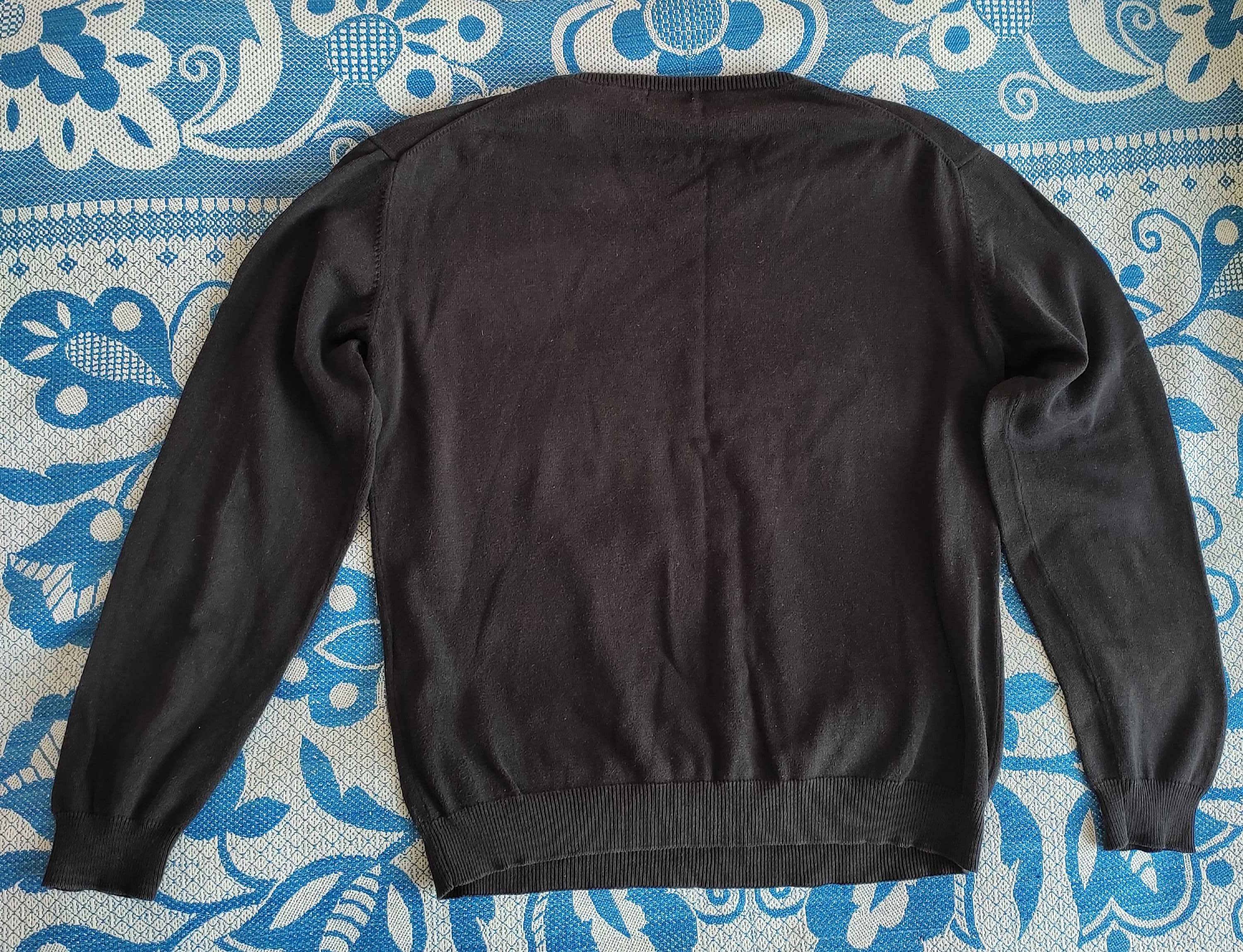 Легкий свитер джемпер черный размер S 48