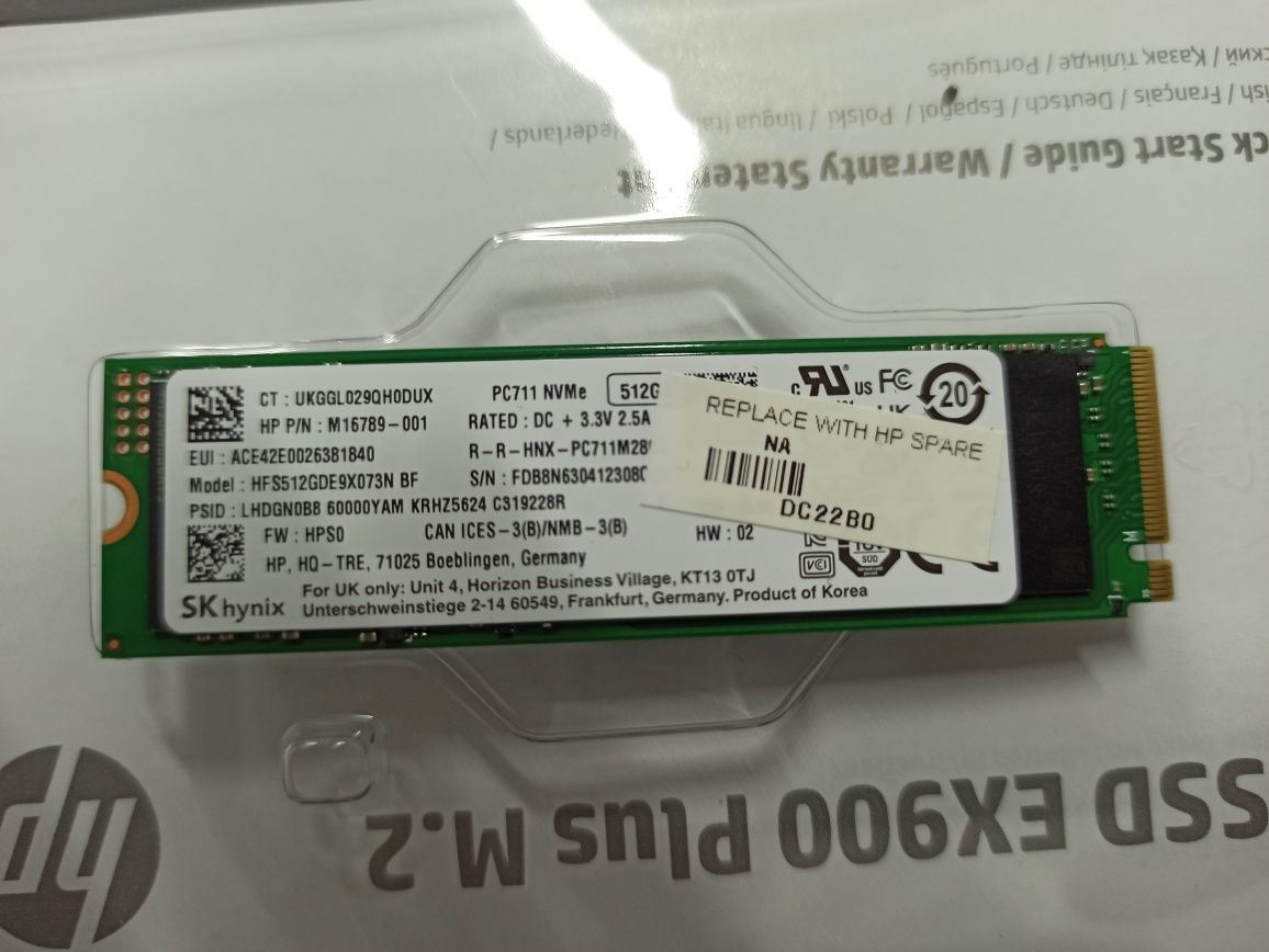 SSD 512gb SK hynix