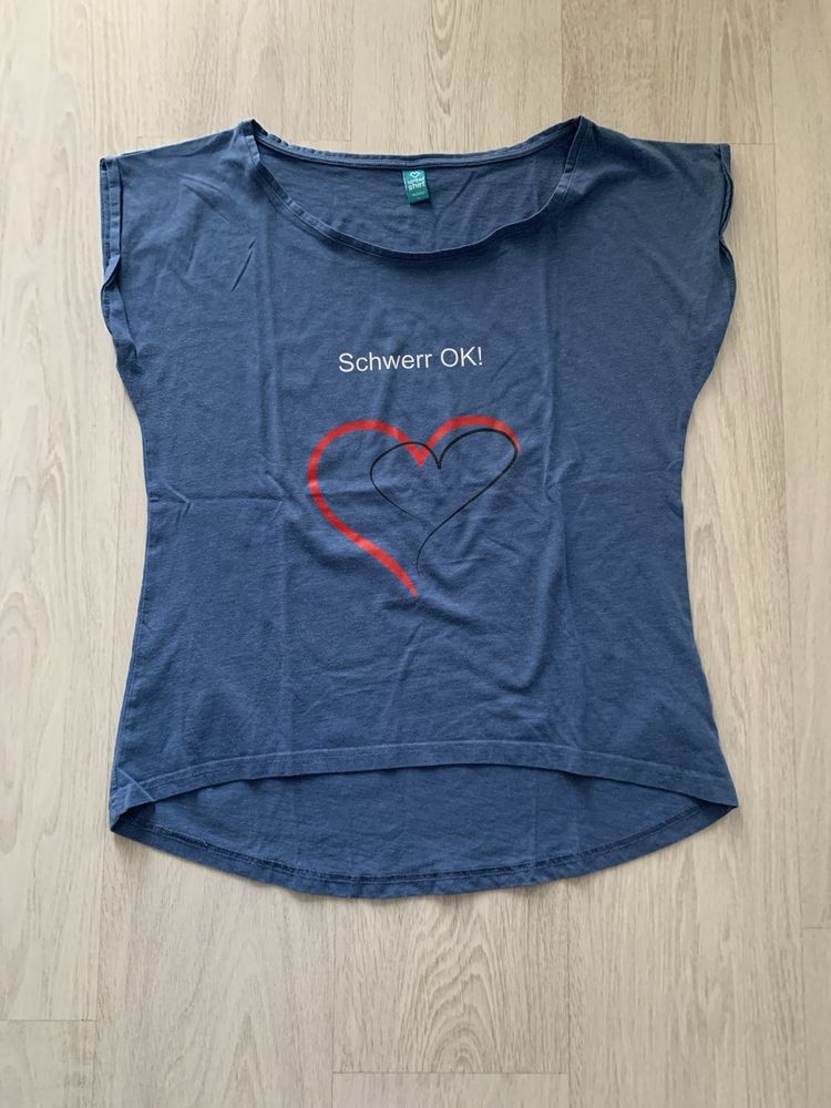 Niebieski tshirt damski
