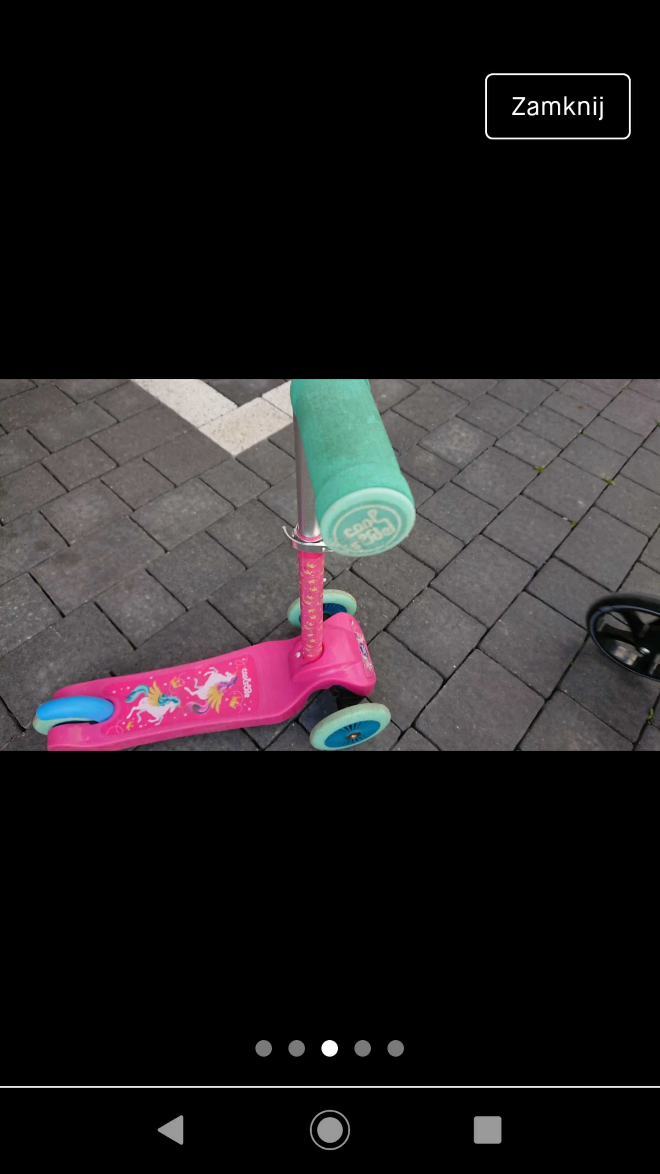 Hulajnoga scooter Cool Slide 3 kołowa unicorn jednorożec