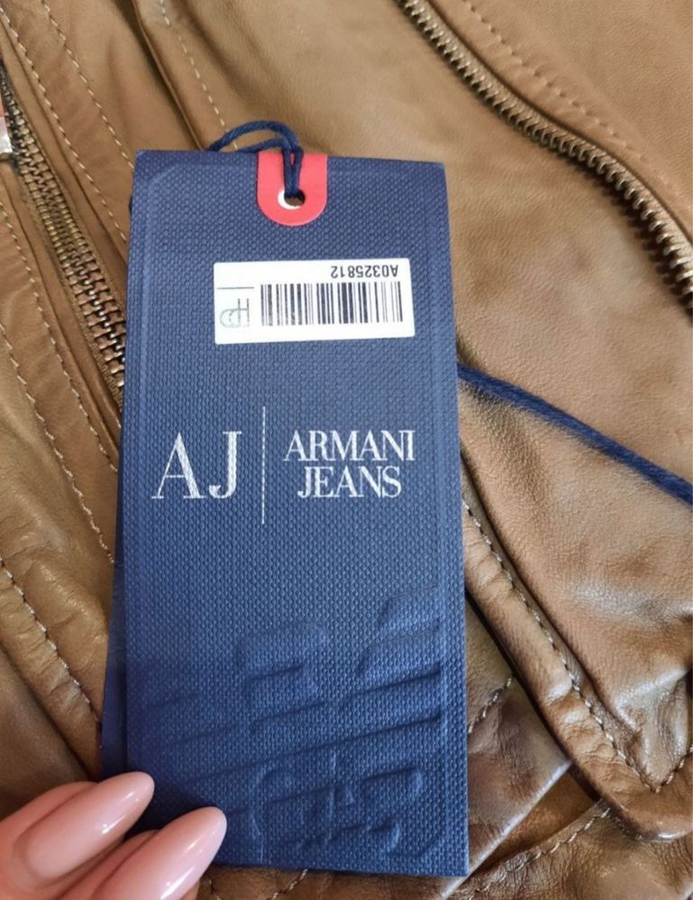 Шкіряна куртка/Кожанка Armani Jeans