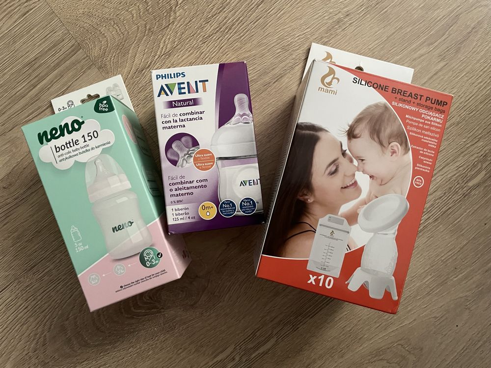Butelki antykolkowe 0m+ /kolektor pokarmu