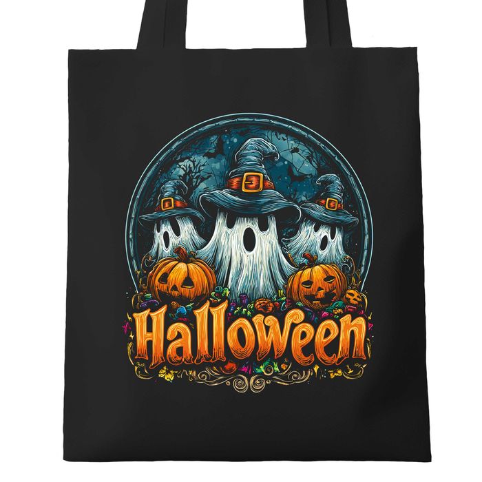 modna torba bawełniana na zakupy, torba na zakupy prezenty halloween