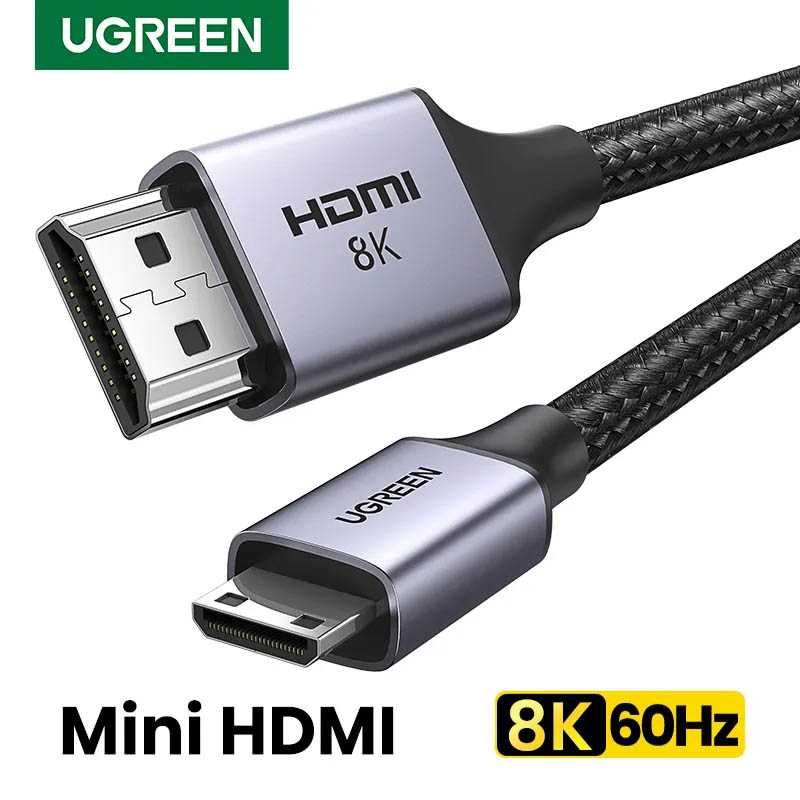 Кабель Mini HDMI HDMI 2.1 8k 4k 144hz 2k 240hz Ugreen 1м/2м Гарантия!
