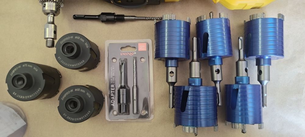 Набір коронок по бетону (8 штук)