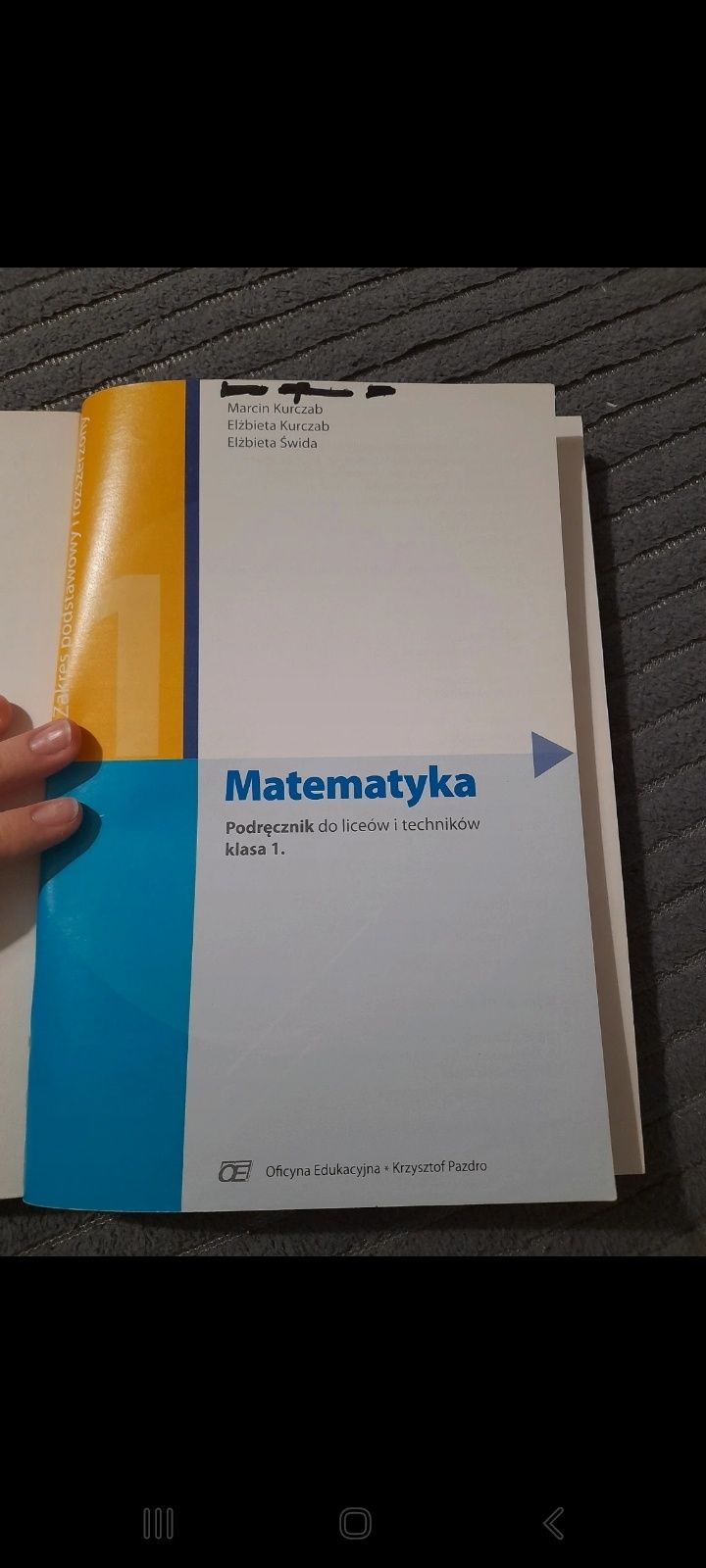 Matematyka 1, dla liceum o technikum