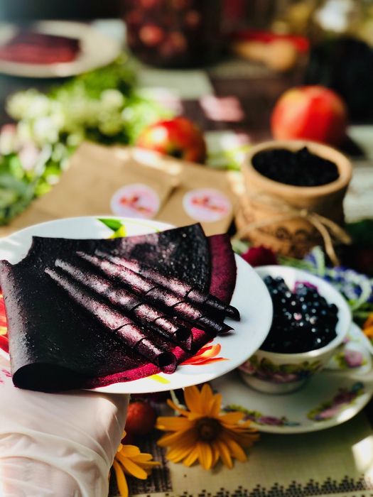 Сушена чорниця  Пастила яблуко+чорниця