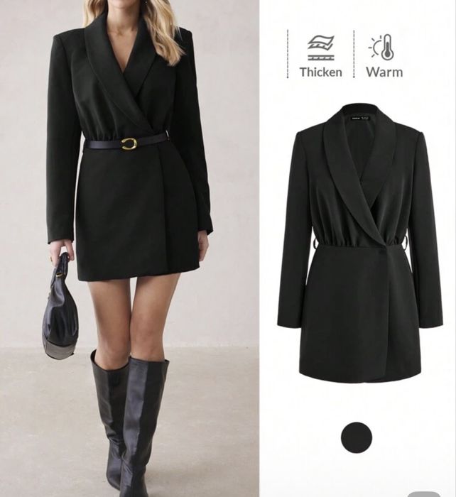 Sukienka marynarka shein