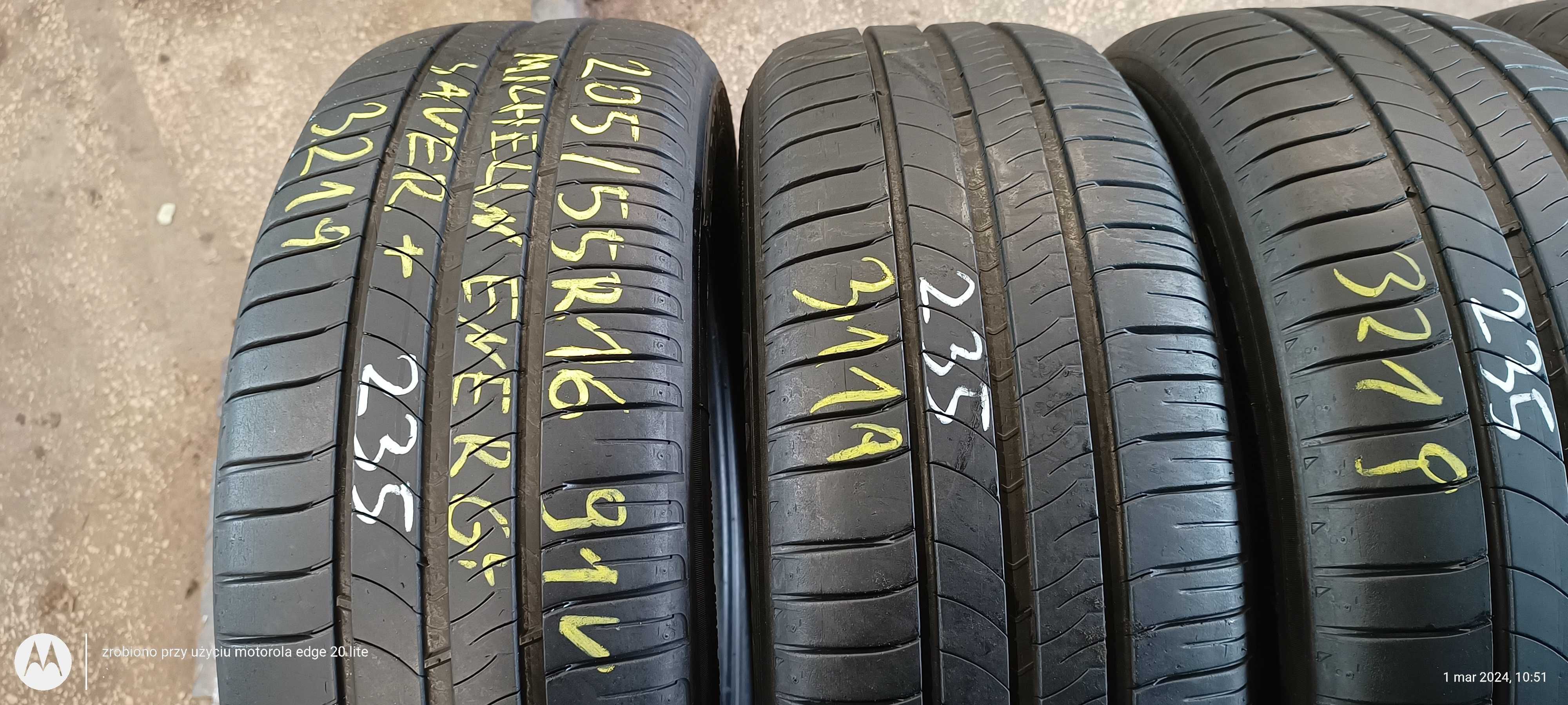 Komplet 4szt 205/55R16 91V Michelin Energy Saver + bieżnik 5,5 mm 2019