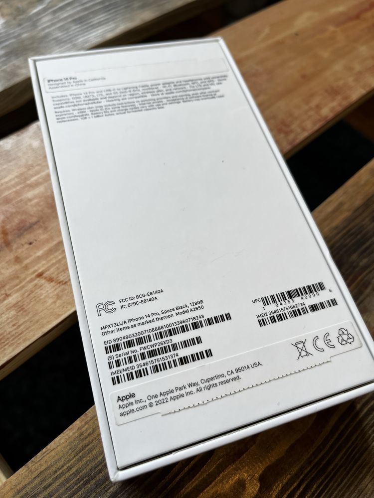 Iphone 14 pro 128 gb space black neverlock esim айфон 14 про чорний