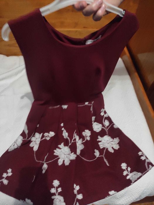 Vestido Bordo do Flower by Charm's Paris