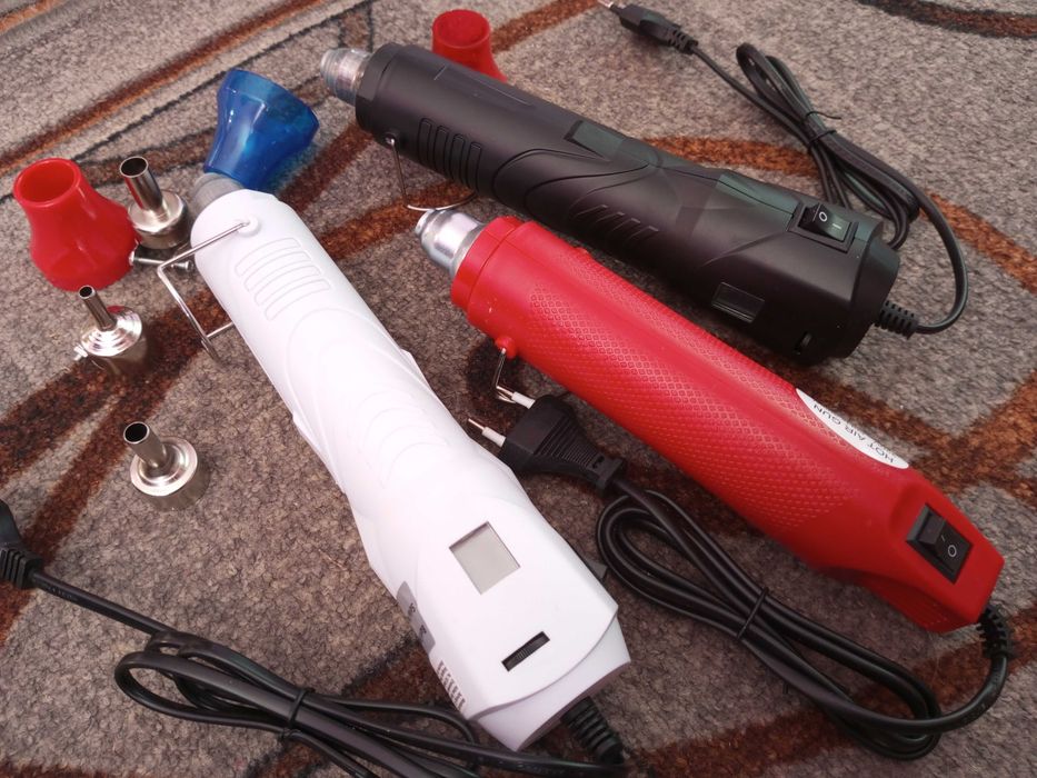 Термофен с экраном,регулятором температуры оборотов для пайки.Фен