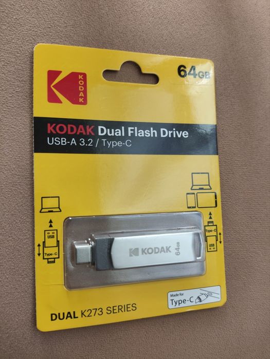 Pen Drive Kodak USB 3.2 Tipo C 64GB
Pen/ Flash Drive OTG USB