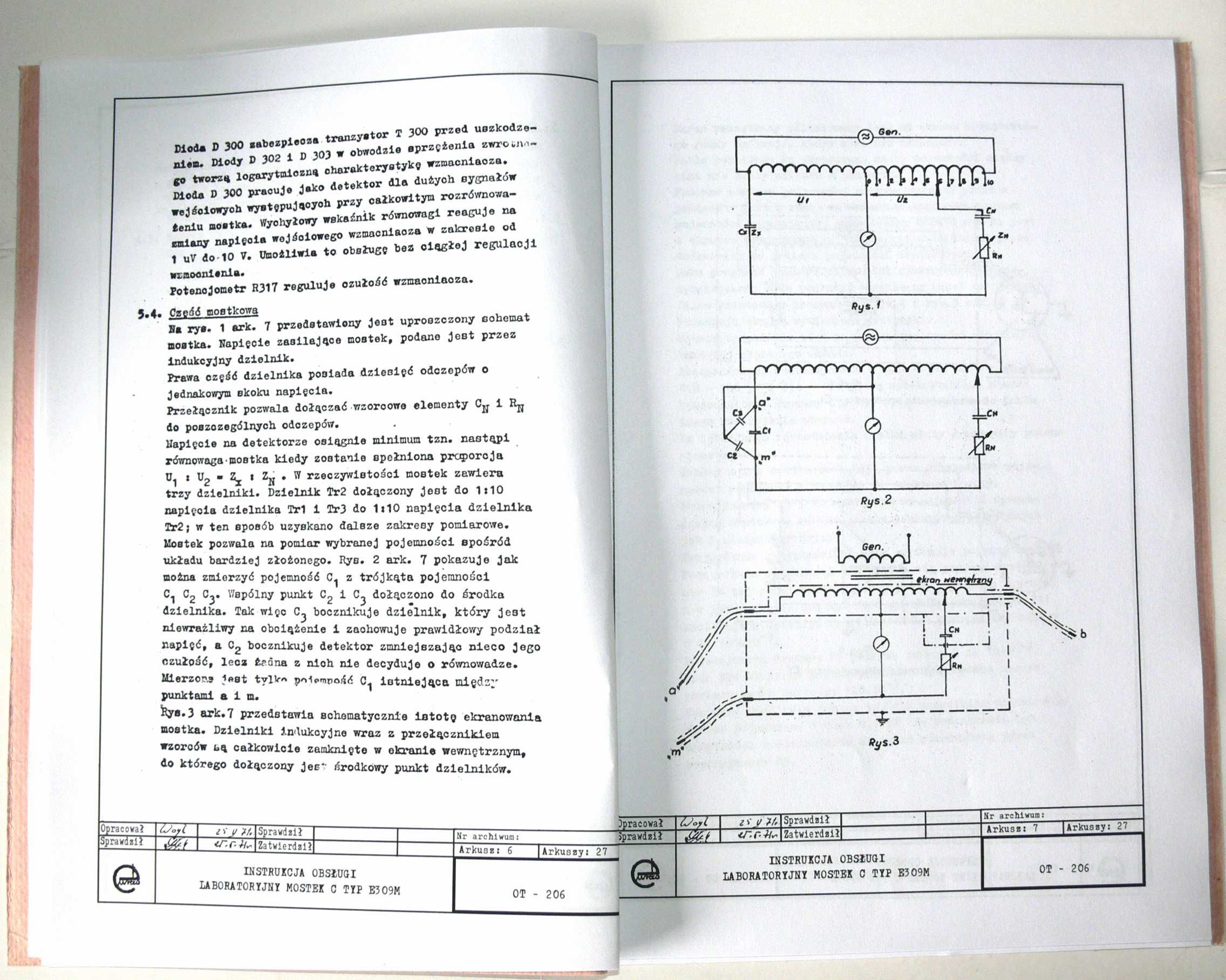 Instrukcja mostek E-309M meratronik eureka