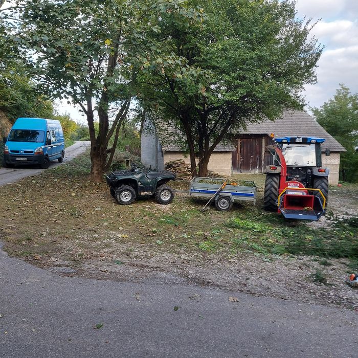 Koszenie traw , wycinka drzew  , usługi mulczerem leśnym , rębakowanie