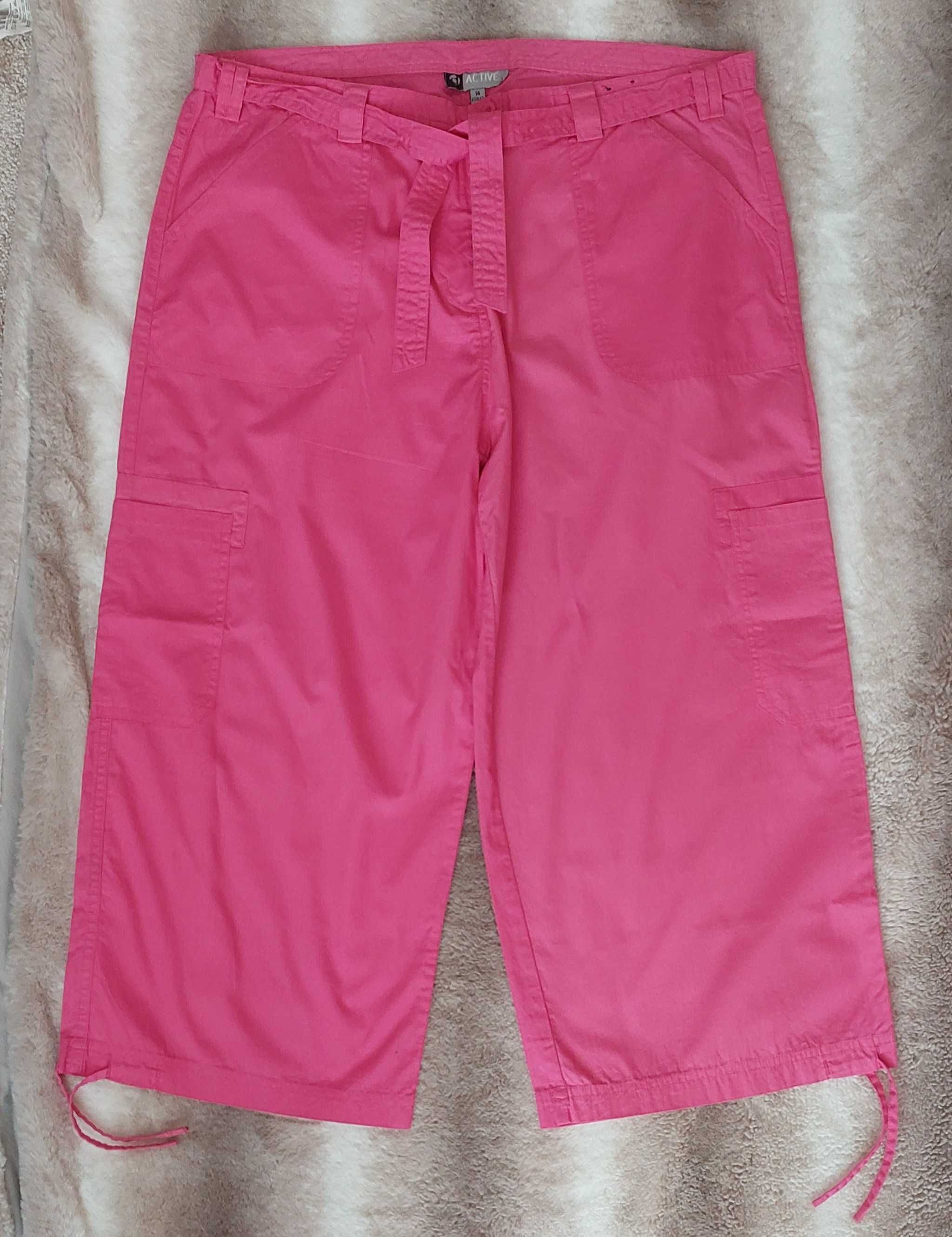 Spodnie różowe 100% bawełna