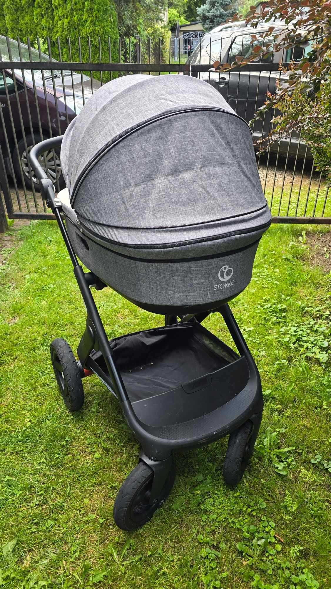 Wózek Stokke Trailz 3w1 + adaptery + Fotelik Maxi Cosi Pebble Plus