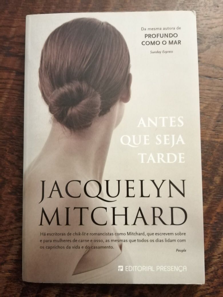 Livro "Antes que seja tarde" Jachelyn Mitchard