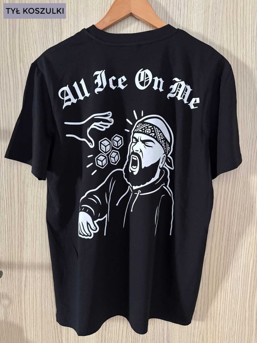 Czarna koszulka premium z serii AIOM - 100% bawełna