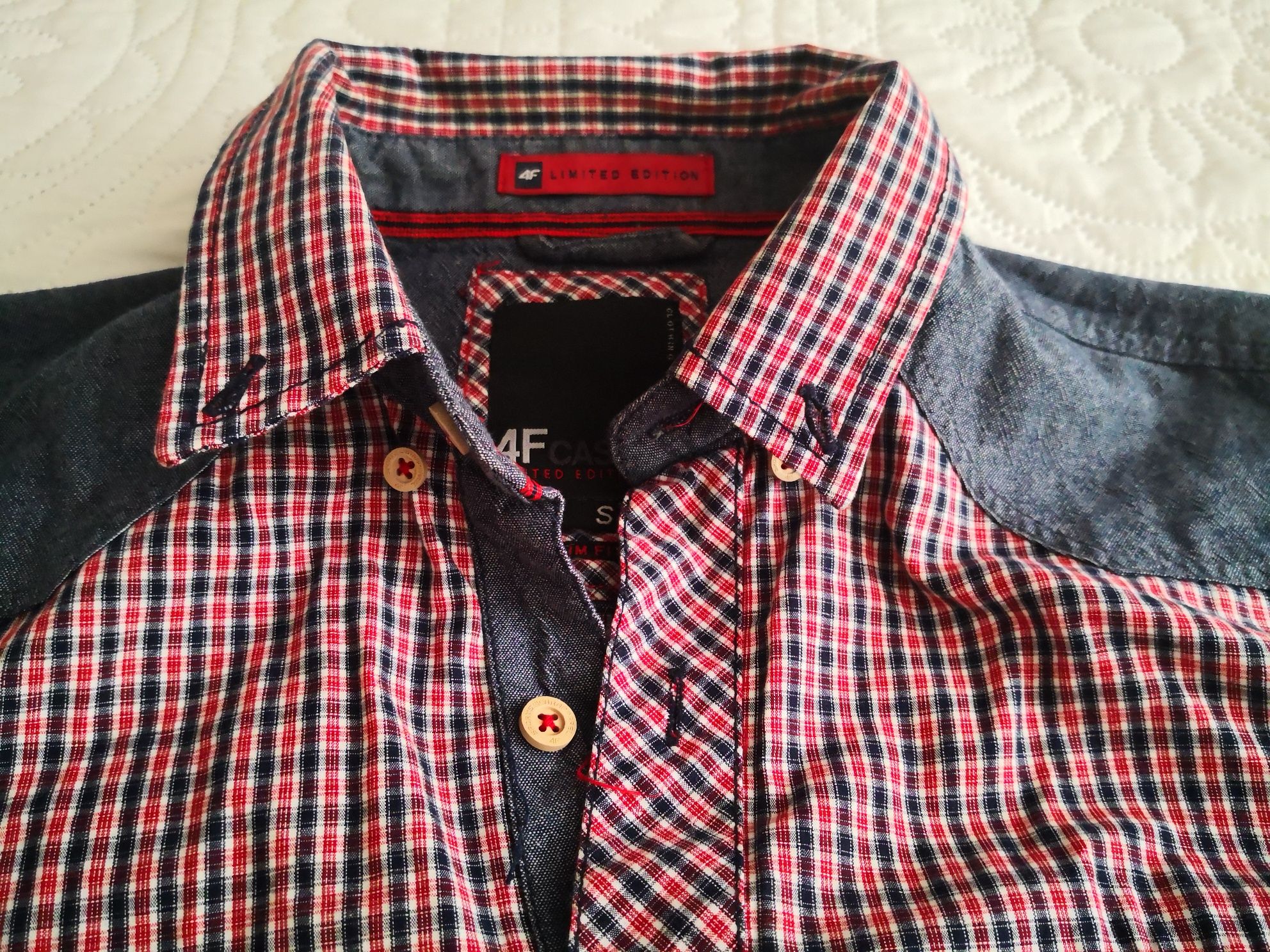 Koszula męska S, 4F Casual slim fit, piękna