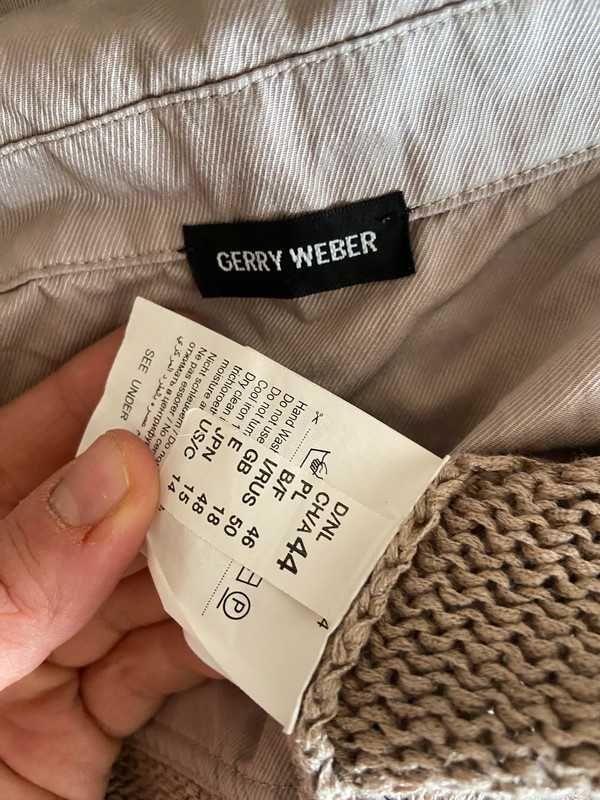 Gerry weber kamizelka narzutka tkana pleciona pastele 44 46 +size xxxl