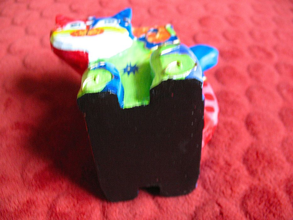 Kot -  Pojemnik na ołówki - drewno albesia - 12 x 13 x 8 cm