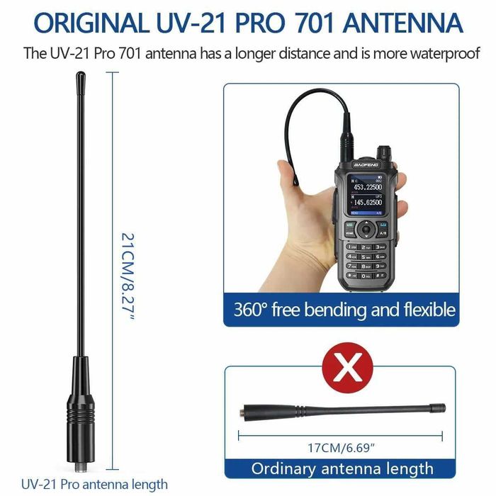 Krótkofalówka Radiotelefon Baofeng UV21Pro