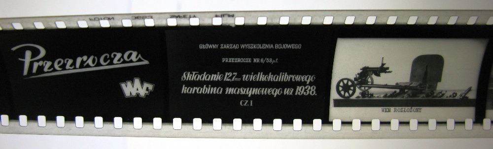 Slajdy Przeźrocza szkoleniowe WAF lata 50te PRL PS OC LOK LWP